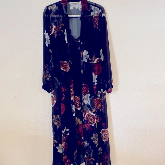 Soft Surroundings Dresses Slip Dress With Floor Length Duster